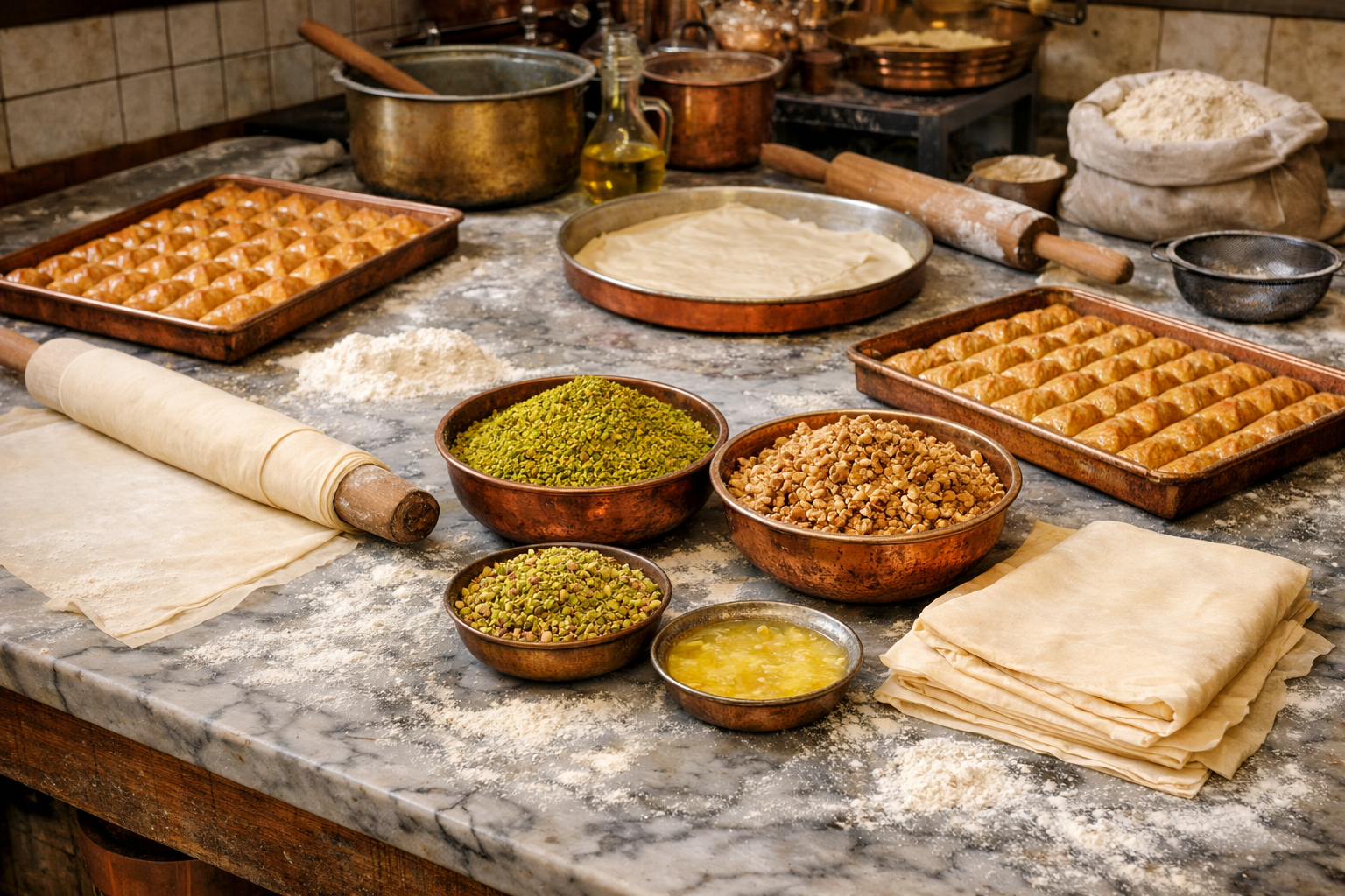 Baklava hazirlama ortami